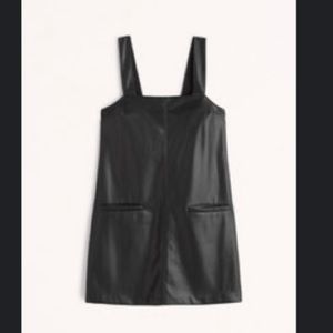Abercrombie Vegan Leather Shift Mini Dress